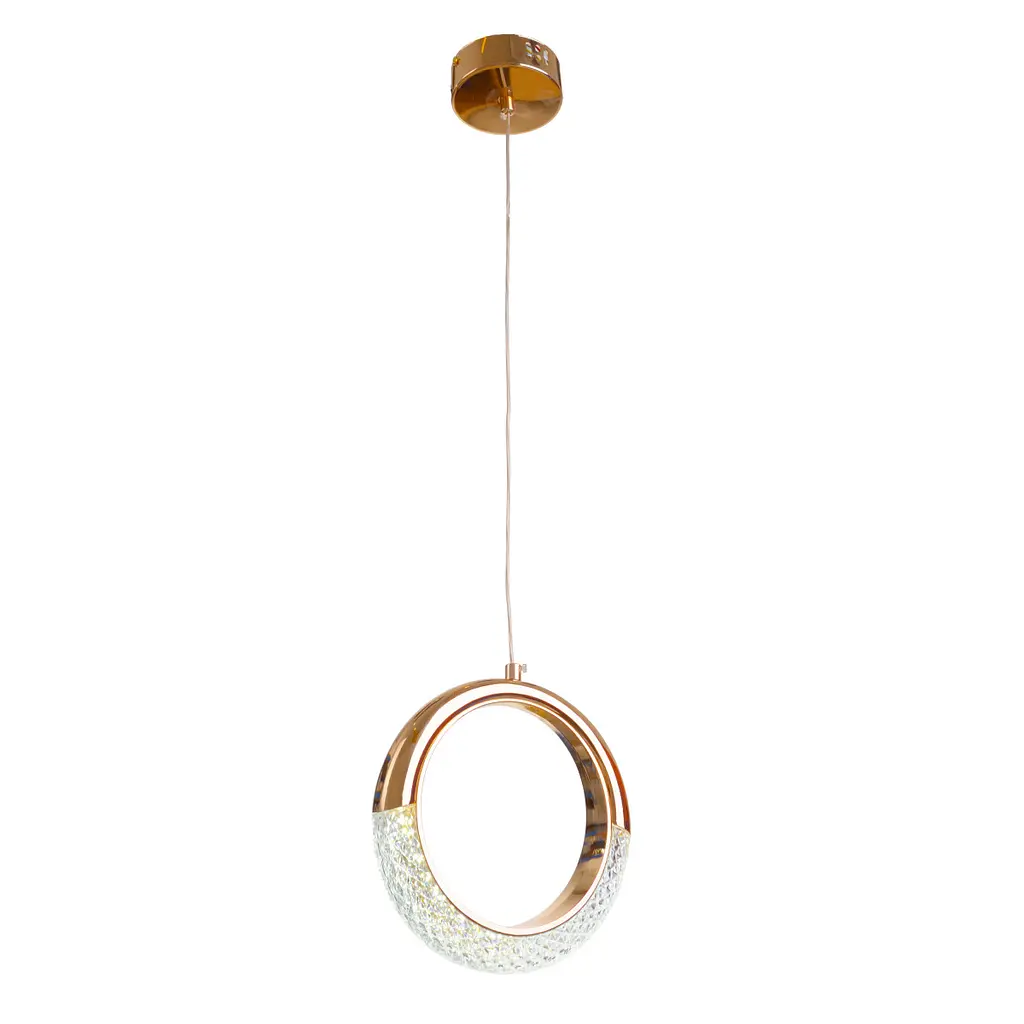 Люстра підвісна Brille в зал LED 10W WW+NW+CW G (BR-01 667S/1) - фото 4