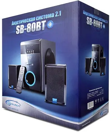Акустична система Gemix SB-80BT Bluetooth Black - фото 3