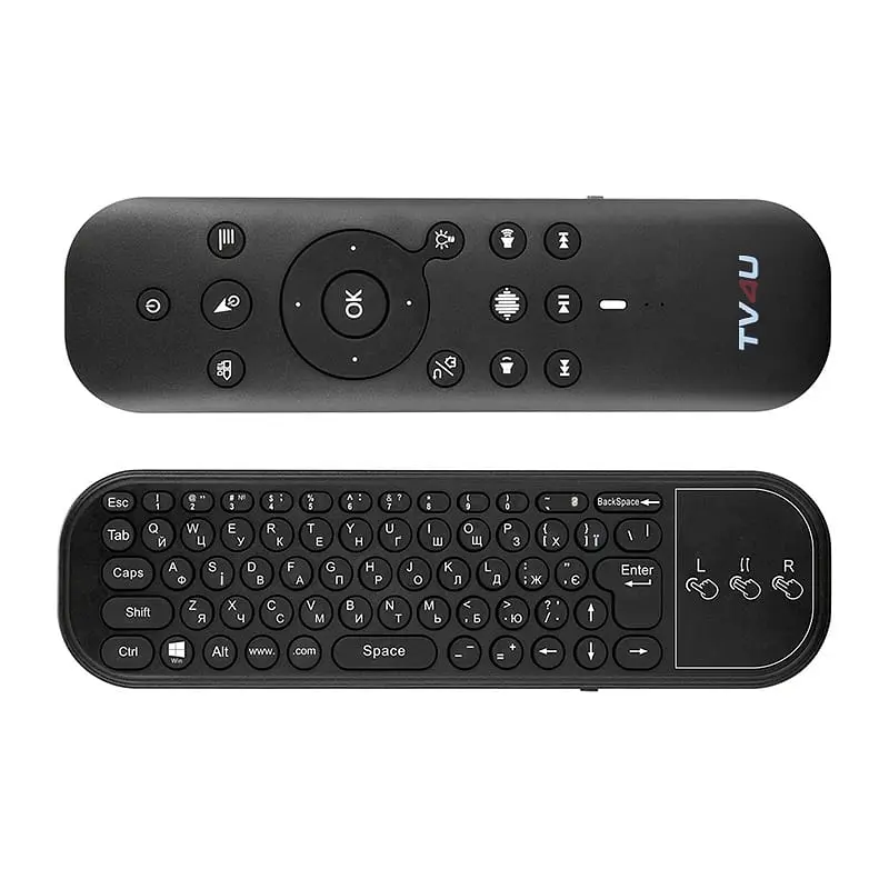 Пульт керування TV4U G60s Pro UKR 2.4G+Bluetooth з гіроскопом, клавіатурою, тачпадом та мікрофоном - фото 3