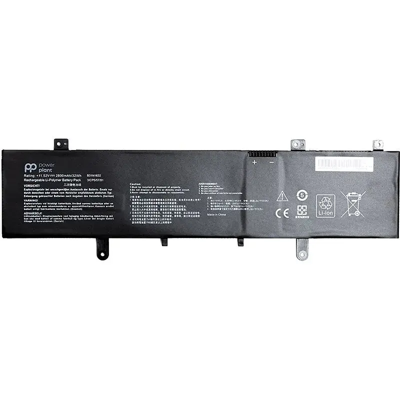 Акумулятор PowerPlant для ноутбуків ASUS Vivobook 14 X405 (B31N1632) 11.52V 2800mAh (NB431410) - фото 2