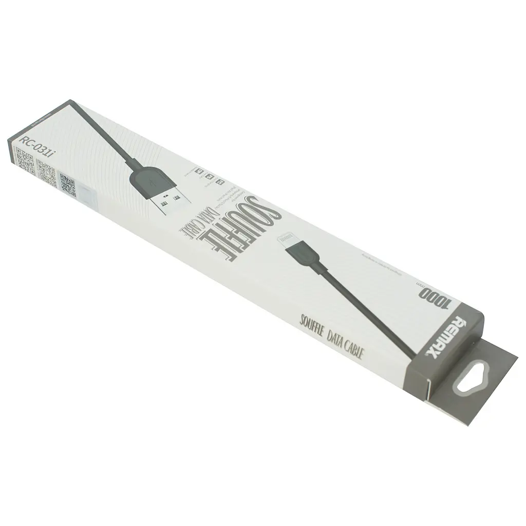 Кабель REMAX Souffle, USB to iP, чорний - фото 2