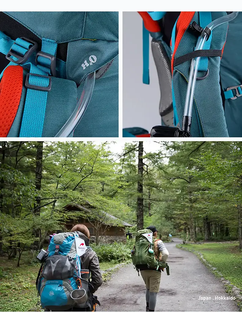 Трекинговый туристический рюкзак Naturehike 65+5 литров с чехлом - фото 7
