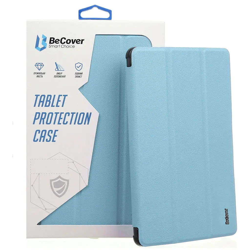 Чохол-книжка BeCover Tri Fold Soft TPU з кріпленням Apple Pencil для Apple iPad Air (4/5) 2020/2022 10.9" Світло-блакитний