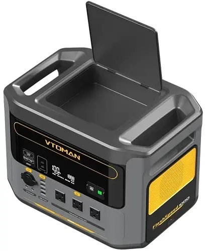 Зарядна станція FlashSpeed 1000, Black/Grey, 1000 Вт / 828 Вт/год, 2xType-C (100 Вт) Vtoman teh0028576 - фото 3