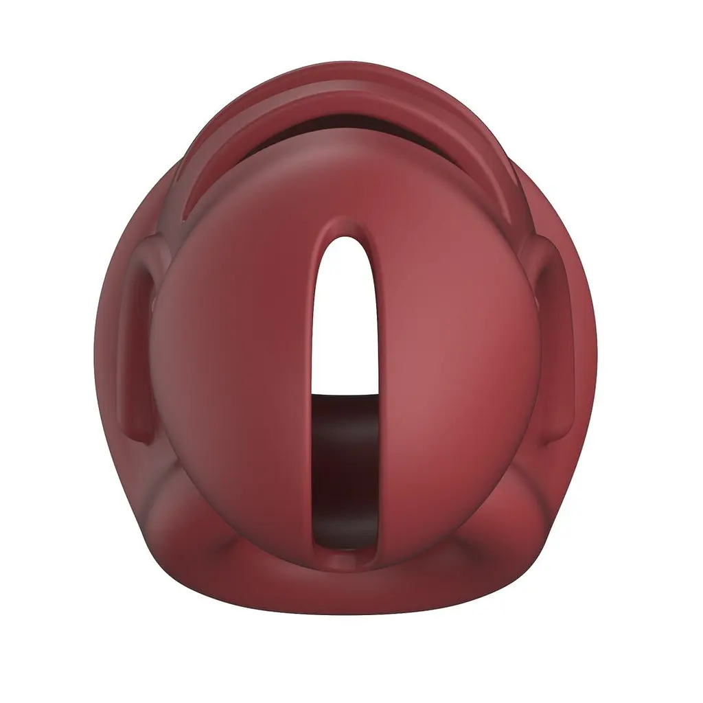 Пояс вірності для чоловіків ManCage Model 28 Chastity Cage, 9.5 см (червоний) - фото 2