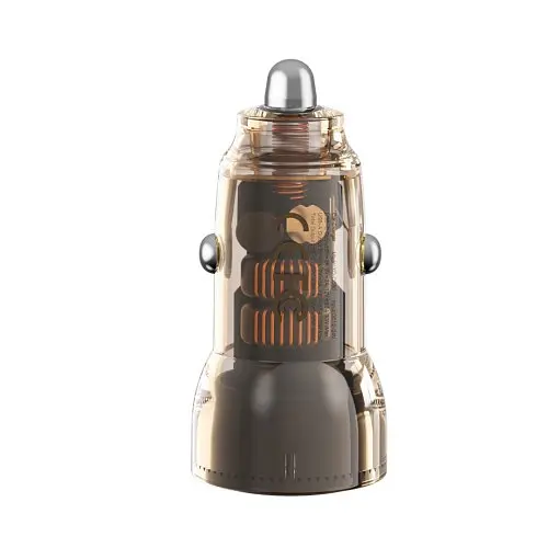 Автомобільне зарядне пристрій XO CC60 Smart прозрачний Car Charger A30W+C30W/Simultaneous 60W - фото 4