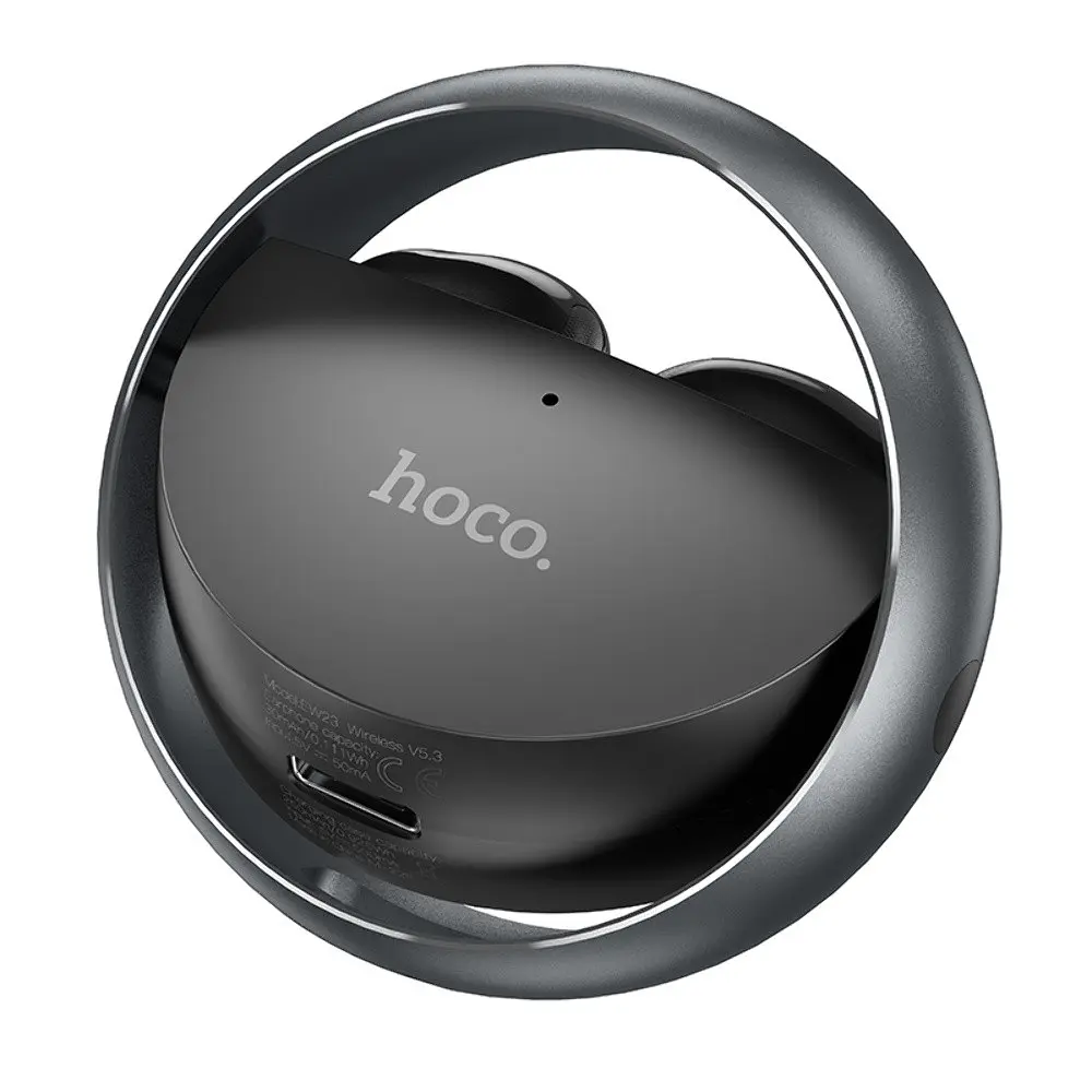 Наушники беспроводные Hoco TWS EW23 вкладыши серый - фото 3