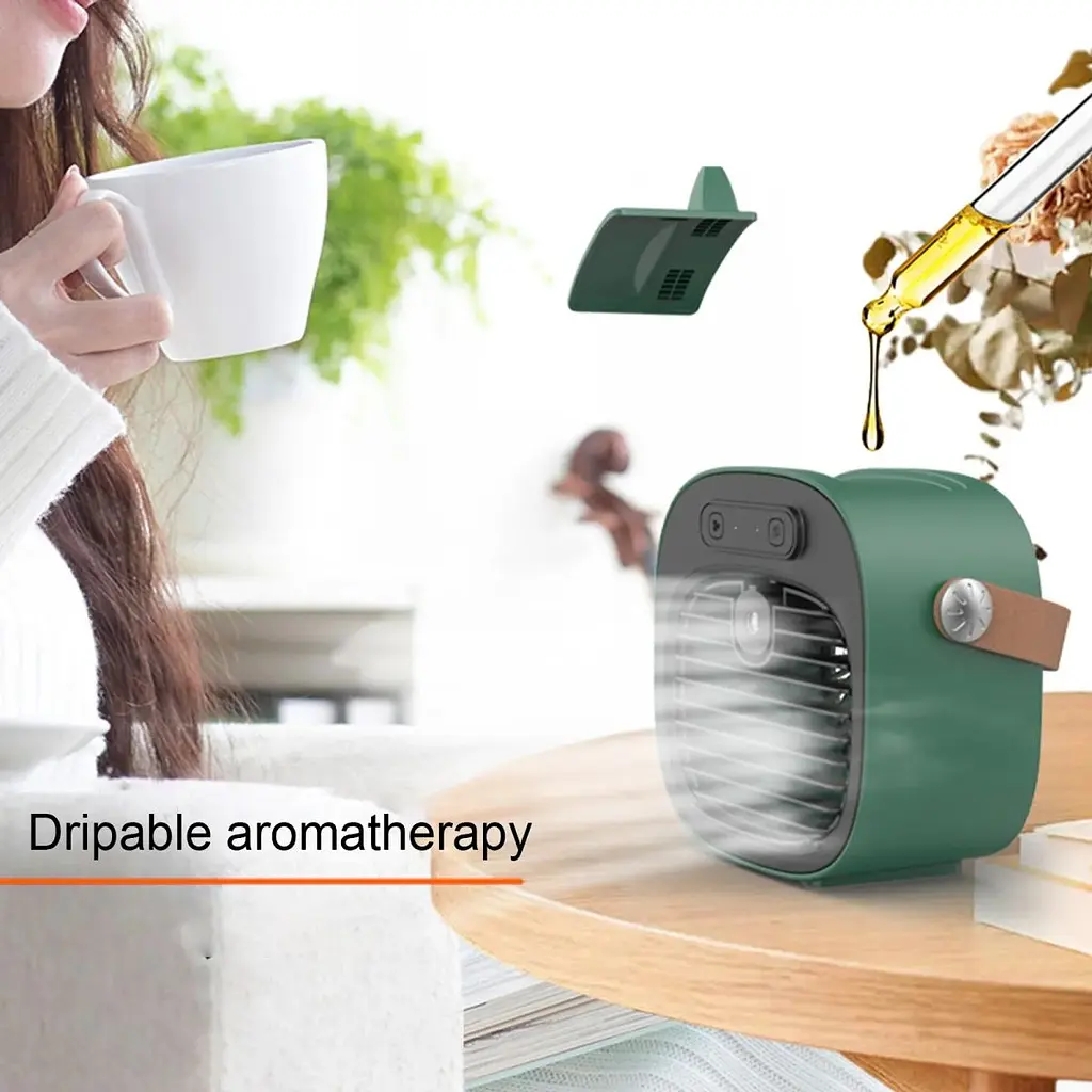 Портативний вентилятор Epik F12 Green [137263] - фото 5