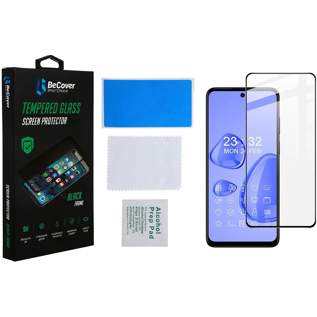 Защитное стекло BeCover для Motorola Moto G32 Black (707982) - фото 3
