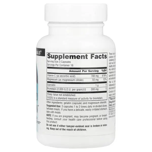 Кверцетин Activated Quercetin 50 Capsules Source Naturals vit0005767 - фото 2