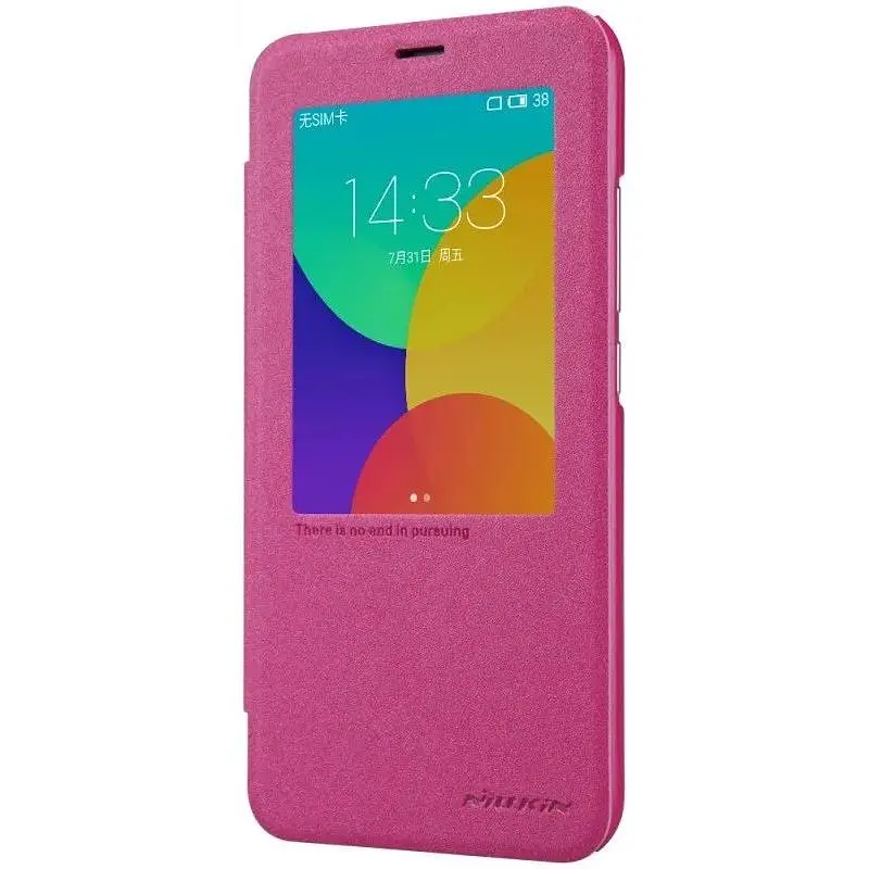 Чехол-книжка Nillkin Sparkle case Meizu MX5 Red - фото 5