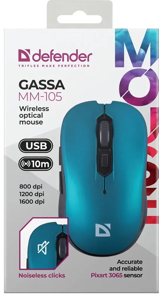 Компьютерная мышь Defender Gassa MM-105 52102 teh0022088 - фото 5