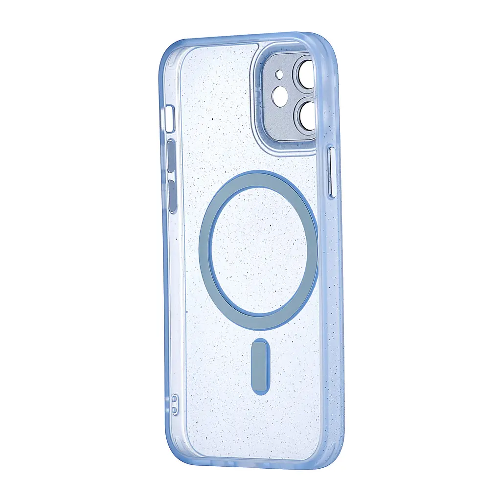 Чохол Splatter with MagSafe Protected Camera iPhone 12 Light Blue - фото 3