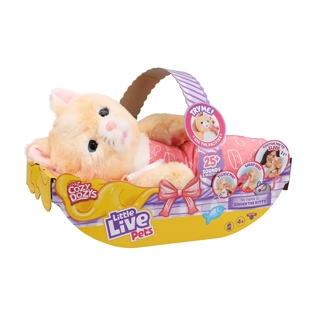 Інтерактивна іграшка Moose Little Live Pets Кошеня-обіймашка Джінджер (26492) - фото 8