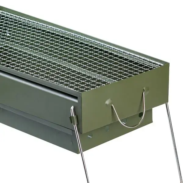 Мангал портативный TS Kitchen складной переносной с хромированной решеткой HP461GR - фото 8