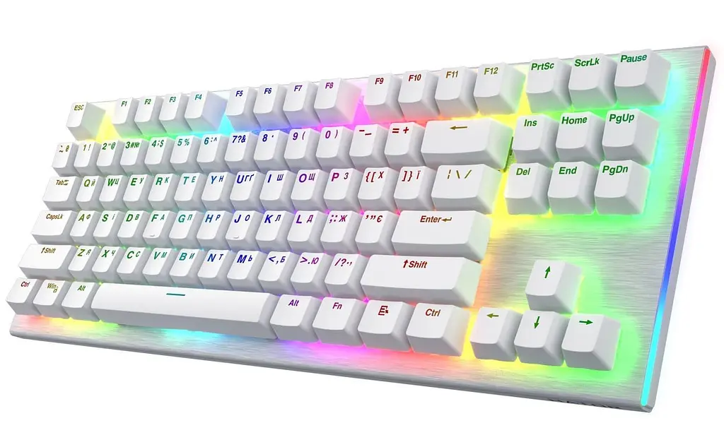 Клавиатура HATOR Gravity X TKL orange White (HTK551UA) - фото 2