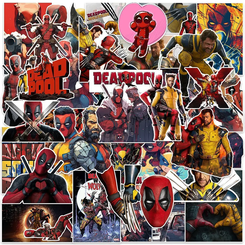 Стікерпак Набір наклейок GeekLand Deadpool Дедпул 50 штук SP DL 02 - фото 2