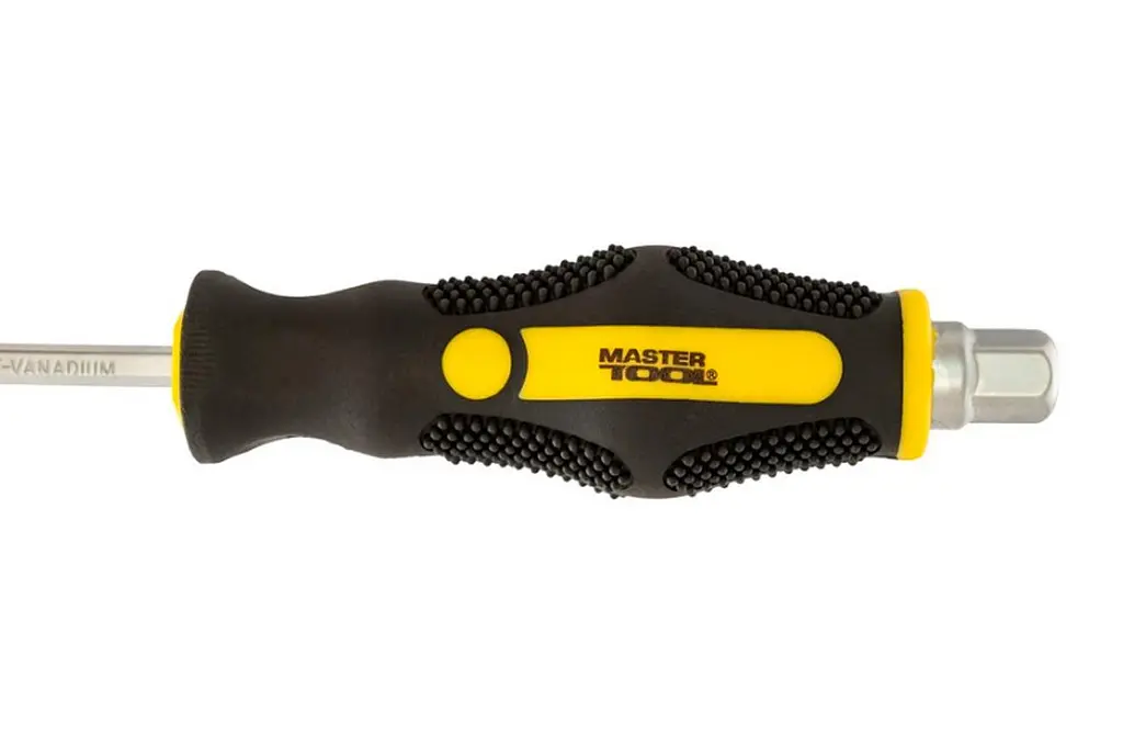 Отвертка ударная плоская шлицевая Mastertool SL5 x 75мм HEX 49-6575 - фото 4