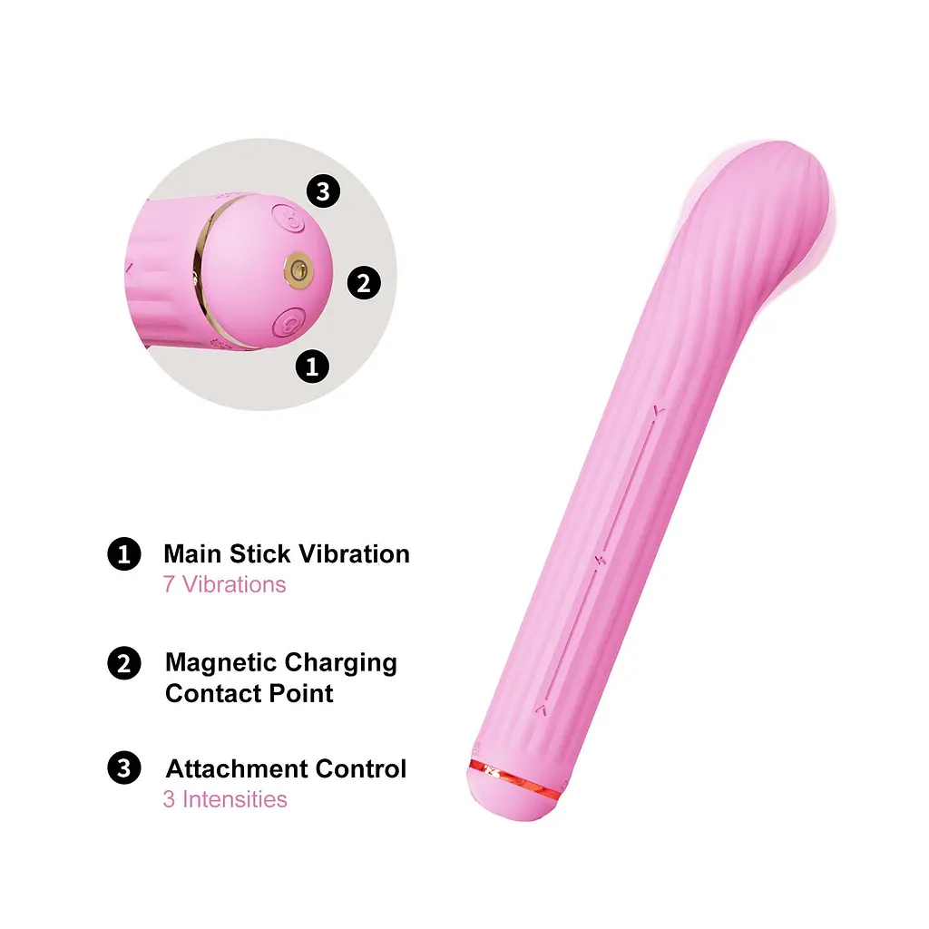 Вібратор Otouch Magic Stick S1 Plus - Pink Otouch SO9437 101014 - фото 9