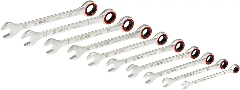Ключі комбіновані Professional, 6-19мм, набір 10шт Bosch hoz0013890 - фото 5