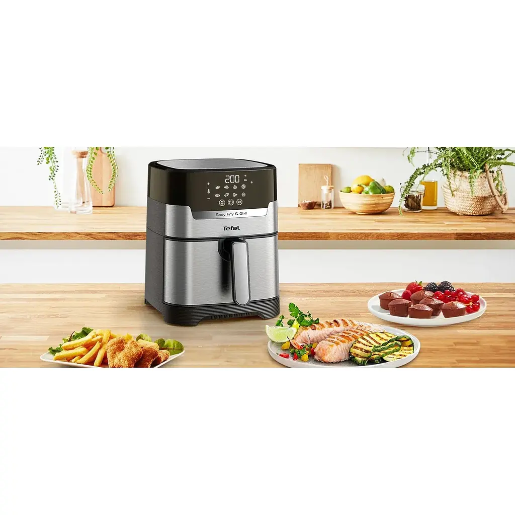 Мультипіч Tefal EasyFry&Grill Precision 1550 Вт сіра (EY505D15) - фото 21