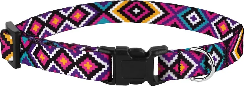 Ошейник для собак BronzeDog Tribal гуцульский ментол XS - фото 2