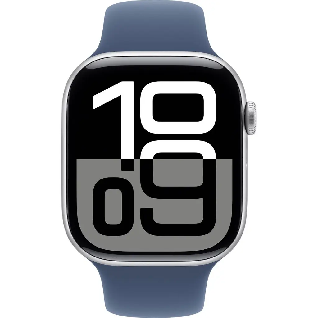 Смарт-годинник Apple Watch Series 10 GPS 46mm Silver Aluminum Case with Denim Sport Band M/L (MWWM3) [114975] - фото 2