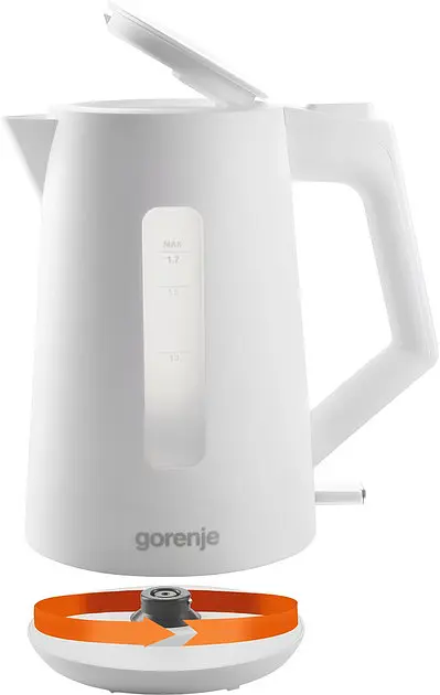 Електрочайник Gorenje K17OPW 1,7 л білий - фото 2
