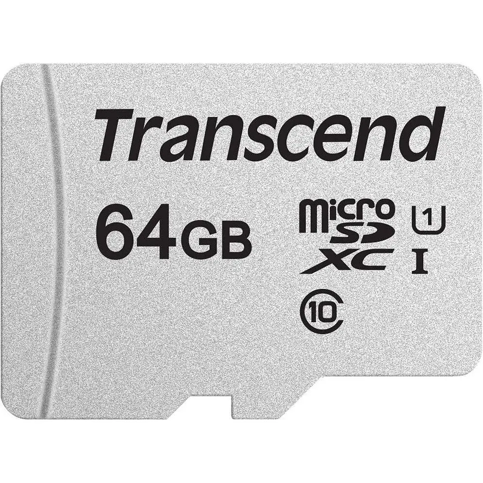 Карта пам'яті Transcend MicroSDXC 64GB 300S class 10 UHS-I + Adapter SD (TS64GUSD300S-A) - фото 2