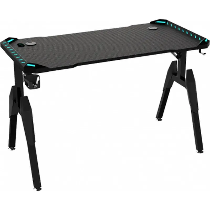 Комп'ютерний стіл GT Racer T-1444 (140x60x73) Black - фото 2