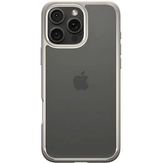 Прозрачный чехол Spigen Ultra Hybrid Natural Titanium для iPhone 16 Pro (ACS08127) - фото 4