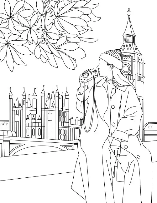 Розмальовка #Girls#Fashion#Travel - Валерія Железнова - фото 4