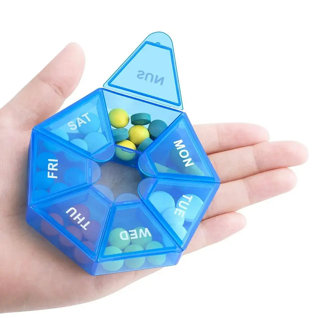 Таблетница Semi 7Days Mini Pill Box, Blue - фото 2