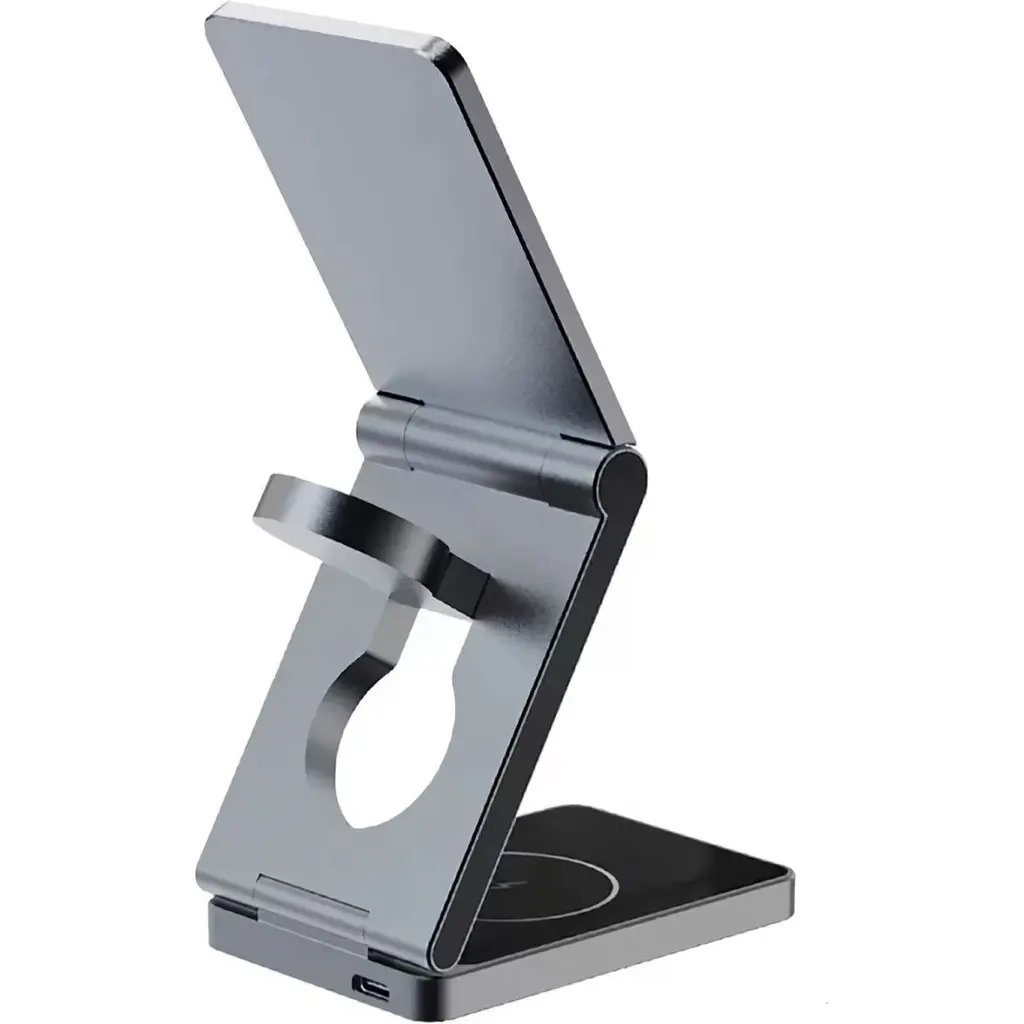 Бездротовий зарядний пристрій Proove Titan Volt 3in1 Gray (WSTV15000003) [131672] - фото 2