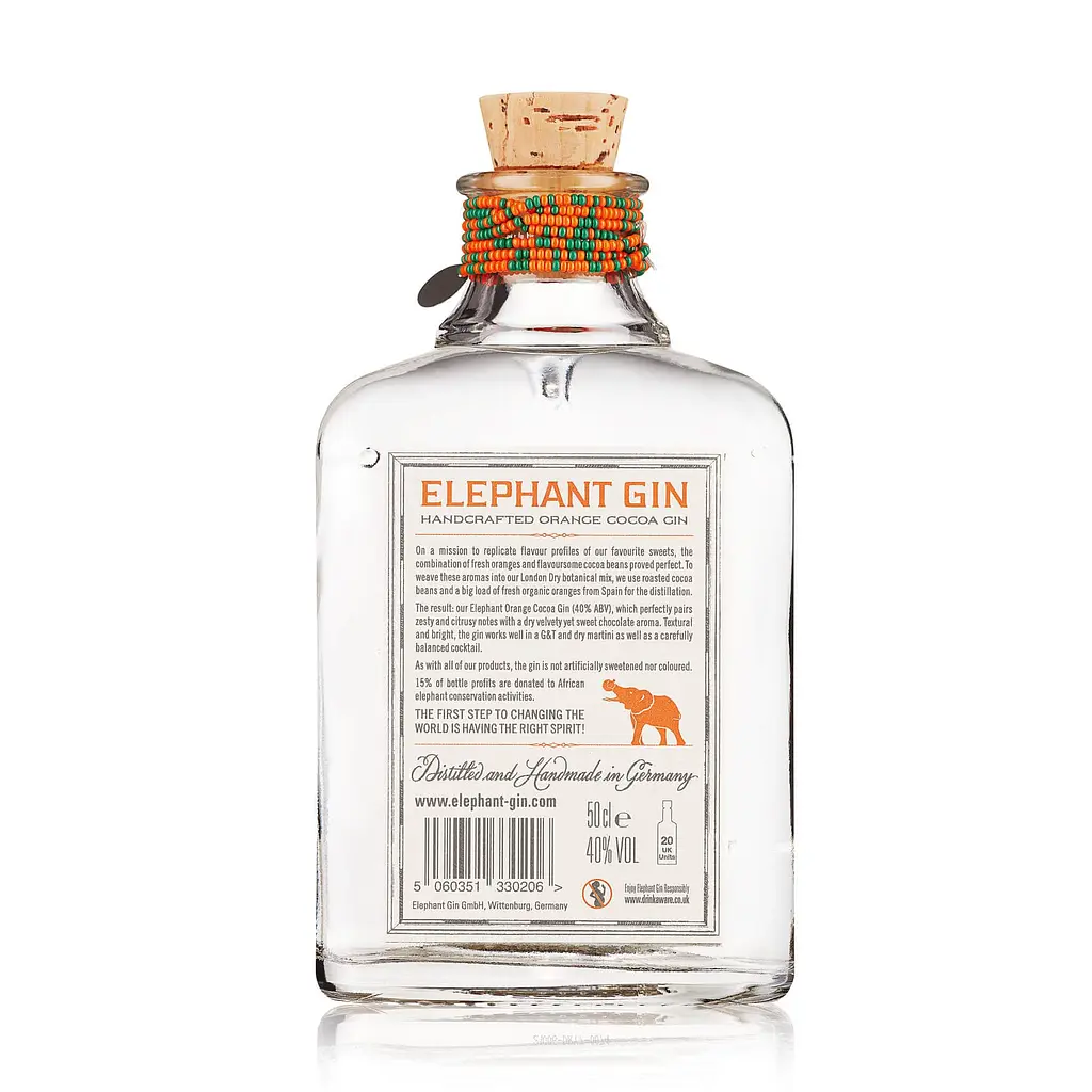 Джин Elephant Gin Orange & Cocoa 40% 0.5 л - фото 2