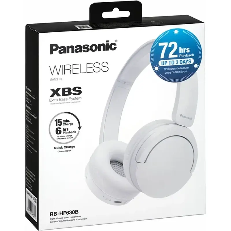 Навушники PANASONIC RB-HF630BE-W - фото 9