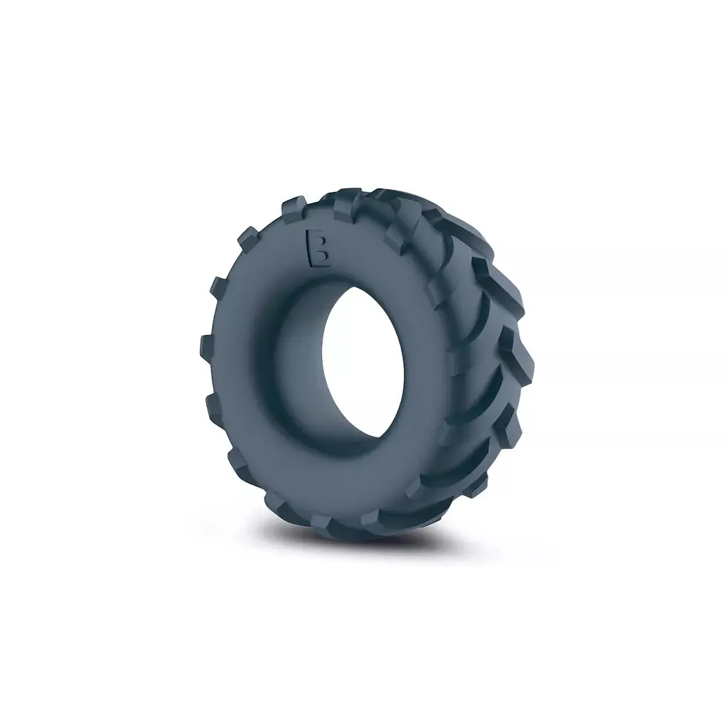 Ерекційне кільце Boners Tire Cock Ring, 5.5 см (сірий)