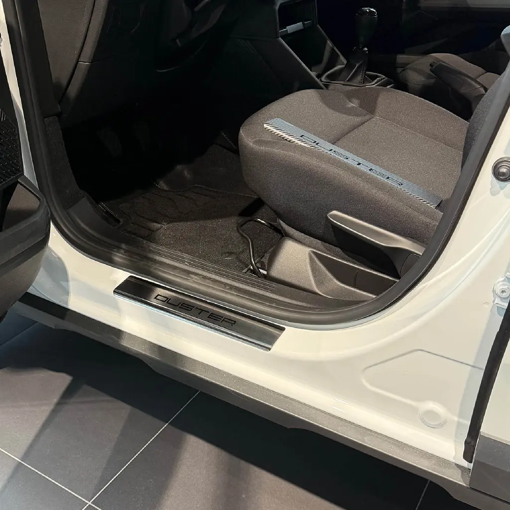 Накладки на пороги для Renault Duster 2024- Нержавіюча сталь із загином та Логотипом 4 шт (Premium P-RE47) - фото 3