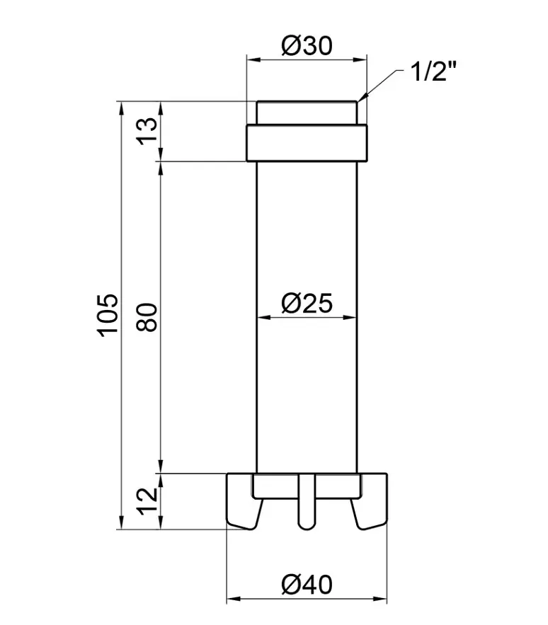 Фільтруючий картридж Thermo Alliance Standart 1/2"х3/4" для самопромивного фільтра SF127FW1520 - фото 3