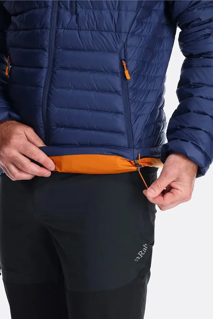 Куртка чоловіча Rab Microlight Down Jacket S Синій-Помаранчевий - фото 3