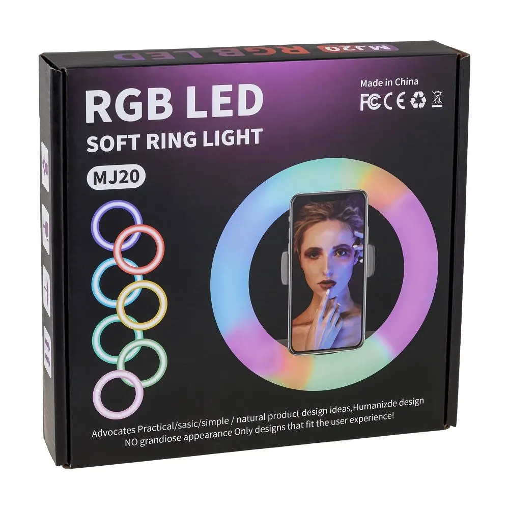 LED лампа RGB MJ20 чорний 20 см - фото 7