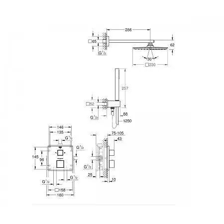 Душова система Grohe Grohtherm Cube 34741000, Хром - фото 2