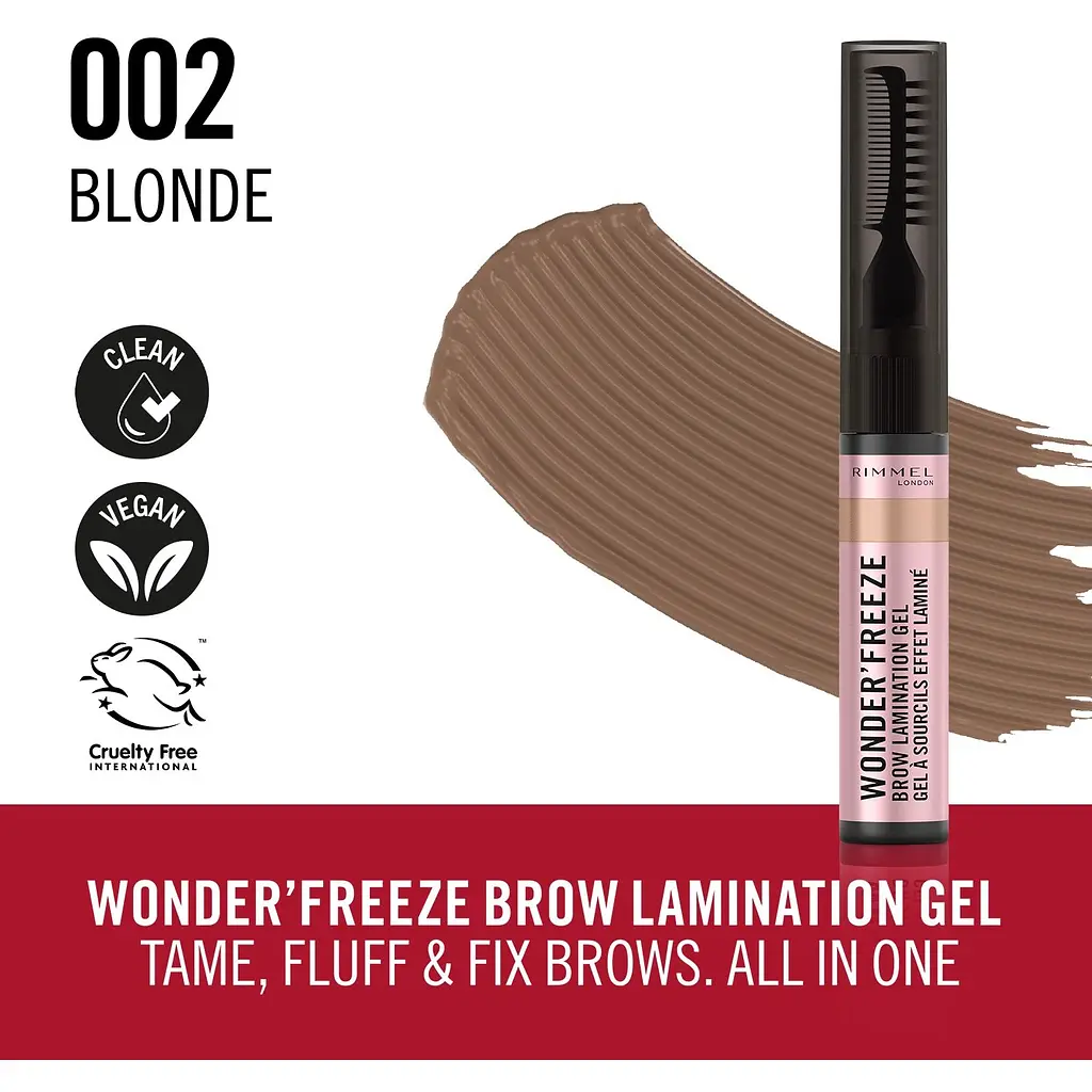 Гель для ламинирования бровей Rimmel Wonder'Freeze №002 Blonde - фото 4