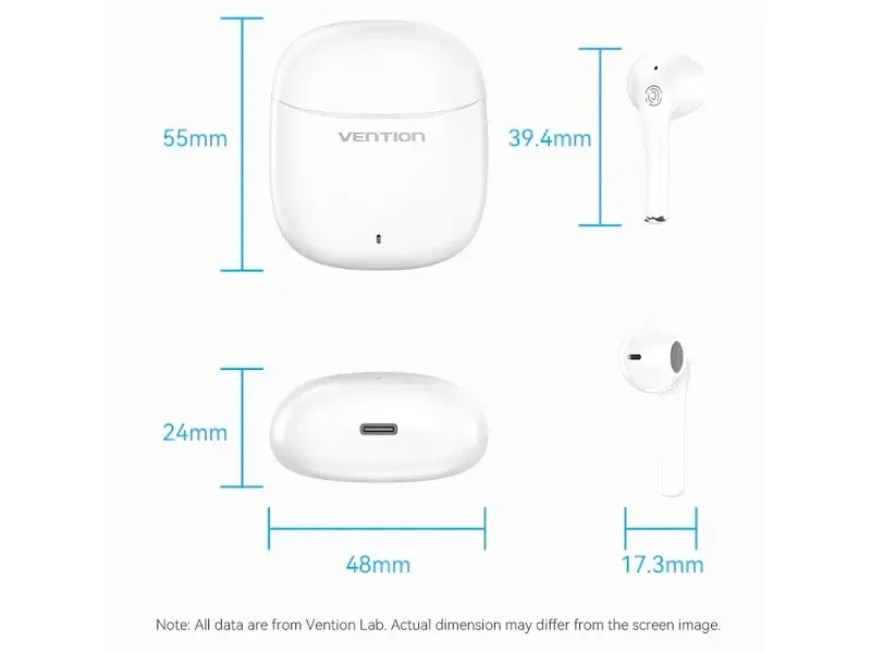 Навушники Vention Elf Earbuds E02 White (NBGW0) - фото 4