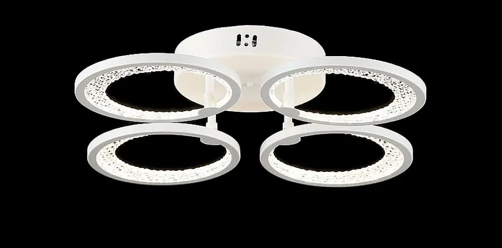 Люстра потолочная LED Splendid Ray L2930/4, 80W, белый, металл, акрил, современный стиль, с пультом, димер - фото 4