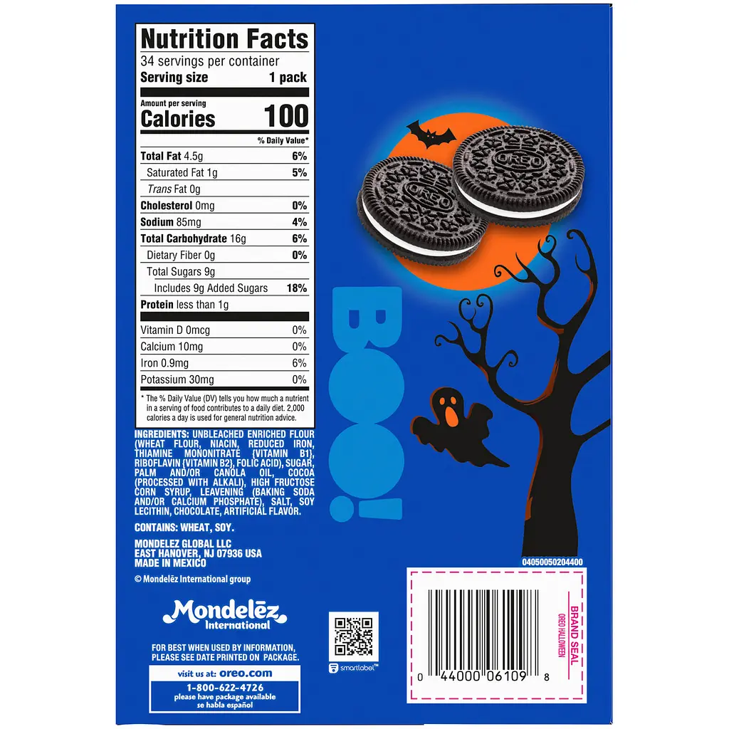 Печиво OREO BOO Chocolate Sandwich Halloween Cookies 30st 870g - фото 2
