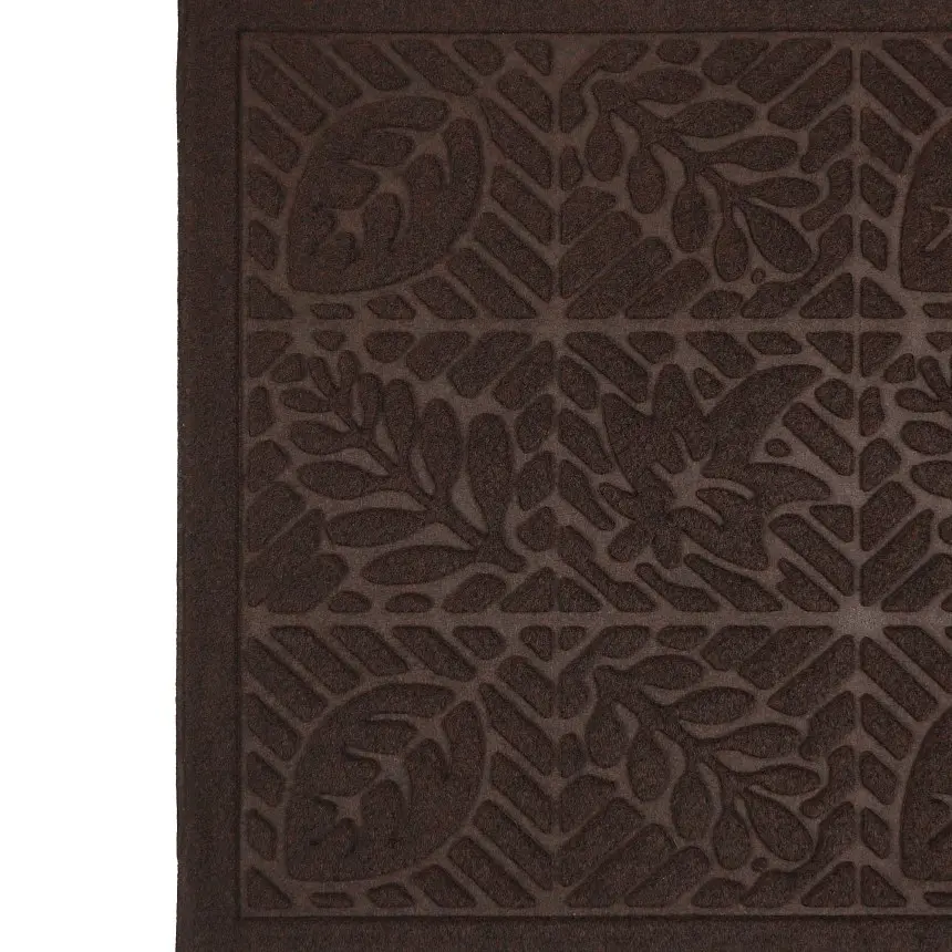 Килимок придверний Eco Fabric Листя без кромки коричневий 45 х 75 см (4575-006) - фото 5