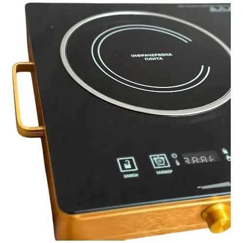 Плита настільна інфрачервона двоконфоркова кухонна Grunhelm GIR-202 склокераміка 3200Вт - фото 4