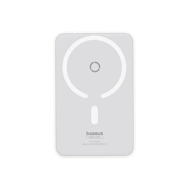 Зовнішній акумулятор магнітний Baseus MagPro Magnetic Bracket 5000mAh 20W (P10064101223-00) білий - фото 2