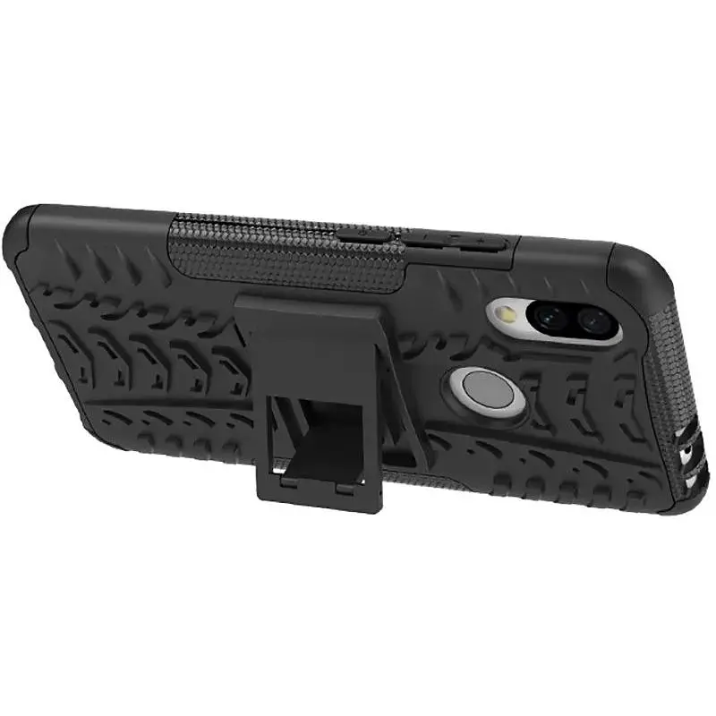 Чохол-накладка Toto Dazzle Kickstand 2 in 1 Case Xiaomi Redmi 7 Black - фото 3